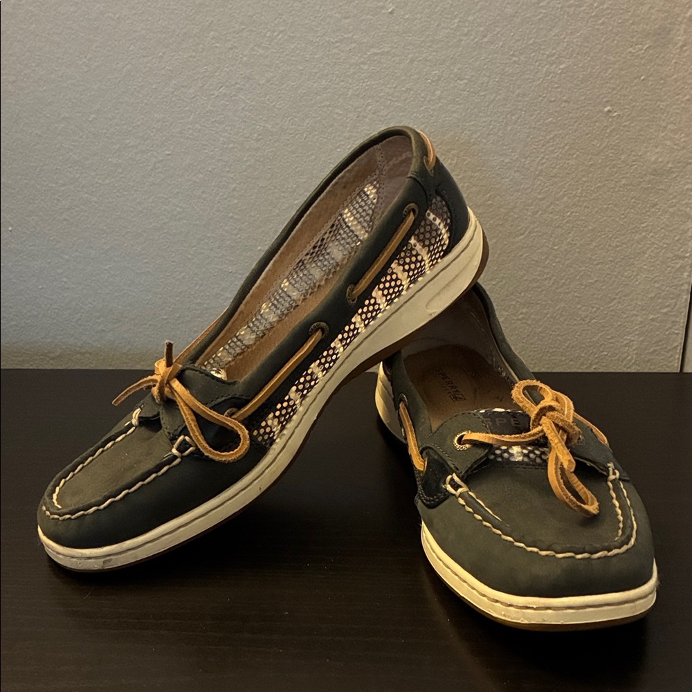 Navy Sperry Boat Shoes